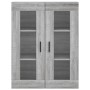 Aparador alto madera contrachapada gris sonoma 69,5x34x180 cm de vidaXL, Aparadores - Ref: Foro24-3198359, Precio: 162,30 €, ...