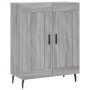 Aparador alto madera contrachapada gris sonoma 69,5x34x180 cm de vidaXL, Aparadores - Ref: Foro24-3198359, Precio: 162,30 €, ...