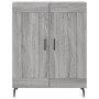 Aparador alto madera contrachapada gris sonoma 69,5x34x180 cm de vidaXL, Aparadores - Ref: Foro24-3198359, Precio: 162,30 €, ...