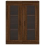 Aparador alto madera contrachapada marrón roble 69,5x34x180 cm de vidaXL, Aparadores - Ref: Foro24-3198360, Precio: 162,30 €,...