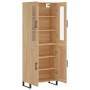 Aparador alto madera contrachapada color roble 69,5x34x180 cm de vidaXL, Aparadores - Ref: Foro24-3198364, Precio: 159,45 €, ...