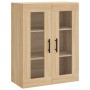 Aparador alto madera contrachapada color roble 69,5x34x180 cm de vidaXL, Aparadores - Ref: Foro24-3198364, Precio: 159,45 €, ...