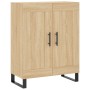 Aparador alto madera contrachapada color roble 69,5x34x180 cm de vidaXL, Aparadores - Ref: Foro24-3198364, Precio: 159,45 €, ...