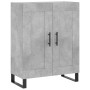 Concrete gray plywood tall sideboard 69.5x34x180 cm by vidaXL, Sideboards - Ref: Foro24-3198365, Price: 163,66 €, Discount: %