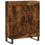 Aparador alto madera contrachapada roble ahumado 69,5x34x180 cm de vidaXL, Aparadores - Ref: Foro24-3198366, Precio: 157,88 €...