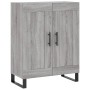 High sideboard sonoma gray plywood 69.5x34x180 cm by vidaXL, Sideboards - Ref: Foro24-3198367, Price: 164,99 €, Discount: %