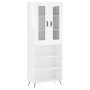 High glossy white plywood sideboard 69.5x34x180 cm by vidaXL, Sideboards - Ref: Foro24-3198699, Price: 140,99 €, Discount: %