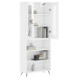 High glossy white plywood sideboard 69.5x34x180 cm by vidaXL, Sideboards - Ref: Foro24-3198699, Price: 140,99 €, Discount: %