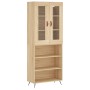 Aparador alto madera contrachapada color roble 69,5x34x180 cm de vidaXL, Aparadores - Ref: Foro24-3198700, Precio: 139,54 €, ...