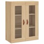 Aparador alto madera contrachapada color roble 69,5x34x180 cm de vidaXL, Aparadores - Ref: Foro24-3198700, Precio: 139,54 €, ...