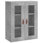 Aparador alto madera contrachapada gris hormigón 69,5x34x180 cm de vidaXL, Aparadores - Ref: Foro24-3198701, Precio: 137,07 €...