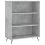 Aparador alto madera contrachapada gris hormigón 69,5x34x180 cm de vidaXL, Aparadores - Ref: Foro24-3198701, Precio: 137,07 €...