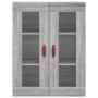 Aparador alto madera contrachapada gris sonoma 69,5x34x180 cm de vidaXL, Aparadores - Ref: Foro24-3198703, Precio: 132,99 €, ...