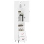 Tall white plywood sideboard 34.5x34x180 cm by vidaXL, Sideboards - Ref: Foro24-3198889, Price: 102,29 €, Discount: %