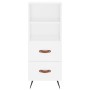 Tall white plywood sideboard 34.5x34x180 cm by vidaXL, Sideboards - Ref: Foro24-3198889, Price: 102,29 €, Discount: %