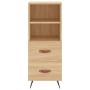 Sonoma oak plywood sideboard 34.5x34x180 cm by vidaXL, Sideboards - Ref: Foro24-3198892, Price: 104,53 €, Discount: %