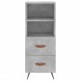 Aparador de madera contrachapada gris hormigón 34,5x34x180 cm de vidaXL, Aparadores - Ref: Foro24-3198893, Precio: 101,99 €, ...