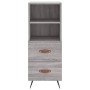 Aparador alto madera contrachapada gris Sonoma 34,5x34x180 cm de vidaXL, Aparadores - Ref: Foro24-3198895, Precio: 103,99 €, ...