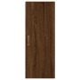 Aparador alto madera contrachapada roble marrón 34,5x34x180 cm de vidaXL, Aparadores - Ref: Foro24-3198896, Precio: 106,42 €,...