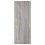 Aparador alto madera contrachapada gris Sonoma 34,5x34x180 cm de vidaXL, Aparadores - Ref: Foro24-3198903, Precio: 101,69 €, ...