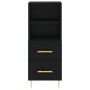 Black plywood sideboard 34.5x34x180 cm by vidaXL, Sideboards - Ref: Foro24-3198906, Price: 112,41 €, Discount: %