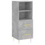 Gray concrete plywood sideboard 34.5x34x180 cm by vidaXL, Sideboards - Ref: Foro24-3198909, Price: 99,58 €, Discount: %