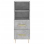 Gray concrete plywood sideboard 34.5x34x180 cm by vidaXL, Sideboards - Ref: Foro24-3198909, Price: 99,58 €, Discount: %