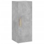 Aparador de madera contrachapada gris hormigón 34,5x34x180 cm de vidaXL, Aparadores - Ref: Foro24-3198909, Precio: 99,58 €, D...