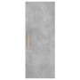 Aparador de madera contrachapada gris hormigón 34,5x34x180 cm de vidaXL, Aparadores - Ref: Foro24-3198909, Precio: 99,58 €, D...