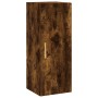 Aparador de madera contrachapada roble ahumado 34,5x34x180 cm de vidaXL, Aparadores - Ref: Foro24-3198910, Precio: 99,99 €, D...