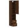 Tall oak brown plywood highboard 34.5x34x180 cm by vidaXL, Sideboards - Ref: Foro24-3198912, Price: 102,57 €, Discount: %