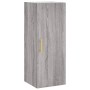 Aparador alto madera contrachapada gris Sonoma 34,5x34x180 cm de vidaXL, Aparadores - Ref: Foro24-3198911, Precio: 101,99 €, ...