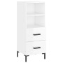 High glossy white plywood sideboard 34.5x34x180 cm by vidaXL, Sideboards - Ref: Foro24-3198915, Price: 115,36 €, Discount: %