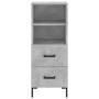 Concrete gray plywood sideboard 34.5x34x180 cm by vidaXL, Sideboards - Ref: Foro24-3198917, Price: 100,38 €, Discount: %