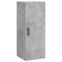 Aparador de madera contrachapada gris hormigón 34,5x34x180 cm de vidaXL, Aparadores - Ref: Foro24-3198917, Precio: 100,38 €, ...