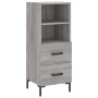 Hohes Sideboard Sperrholz Sonoma grau 34,5x34x180 cm von vidaXL, Sideboards - Ref: Foro24-3198919, Preis: 104,64 €, Rabatt: %