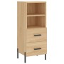 Aparador de madera contrachapada roble Sonoma 34,5x34x180 cm de vidaXL, Aparadores - Ref: Foro24-3198924, Precio: 120,44 €, D...