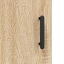 Aparador de madera contrachapada roble Sonoma 34,5x34x180 cm de vidaXL, Aparadores - Ref: Foro24-3198924, Precio: 120,44 €, D...