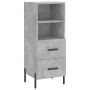 Aparador de madera contrachapada gris hormigón 34,5x34x180 cm de vidaXL, Aparadores - Ref: Foro24-3198925, Precio: 112,01 €, ...