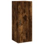 Aparador de madera contrachapada roble ahumado 34,5x34x180 cm de vidaXL, Aparadores - Ref: Foro24-3198926, Precio: 109,05 €, ...