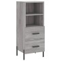 Aparador alto madera contrachapada gris Sonoma 34,5x34x180 cm de vidaXL, Aparadores - Ref: Foro24-3198927, Precio: 113,21 €, ...