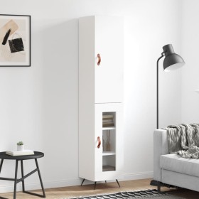 Tall white plywood sideboard 34.5x34x180 cm by vidaXL, Sideboards - Ref: Foro24-3199017, Price: 97,33 €, Discount: %