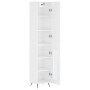 High glossy white plywood sideboard 34.5x34x180 cm by vidaXL, Sideboards - Ref: Foro24-3199019, Price: 100,99 €, Discount: %