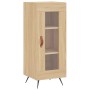 Aparador de madera contrachapada roble Sonoma 34,5x34x180 cm de vidaXL, Aparadores - Ref: Foro24-3199020, Precio: 95,99 €, De...