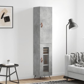 Concrete gray plywood sideboard 34.5x34x180 cm by vidaXL, Sideboards - Ref: Foro24-3199021, Price: 94,99 €, Discount: %