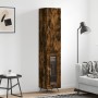 Aparador de madera contrachapada roble ahumado 34,5x34x180 cm de vidaXL, Aparadores - Ref: Foro24-3199022, Precio: 95,57 €, D...