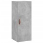 Aparador de madera contrachapada gris hormigón 34,5x34x180 cm de vidaXL, Aparadores - Ref: Foro24-3199021, Precio: 94,26 €, D...