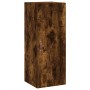 Aparador de madera contrachapada roble ahumado 34,5x34x180 cm de vidaXL, Aparadores - Ref: Foro24-3199022, Precio: 94,37 €, D...