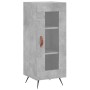 Aparador de madera contrachapada gris hormigón 34,5x34x180 cm de vidaXL, Aparadores - Ref: Foro24-3199021, Precio: 94,26 €, D...