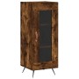 Aparador de madera contrachapada roble ahumado 34,5x34x180 cm de vidaXL, Aparadores - Ref: Foro24-3199022, Precio: 94,37 €, D...